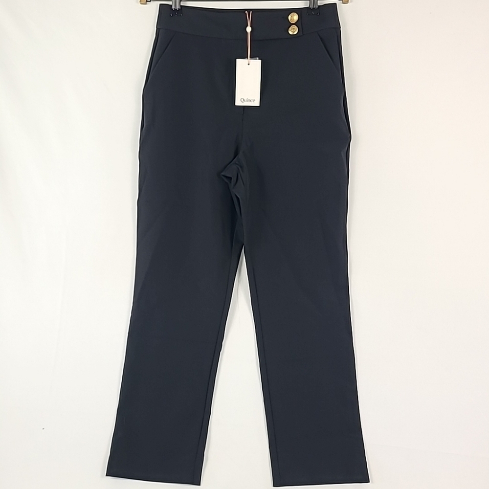 Quince black scuba slim ankle pants-
Inseam 31”